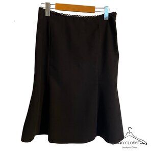 Lilibleu Black Mid Length Skirt - size 8
